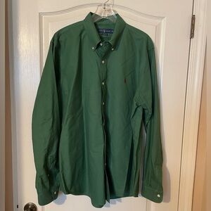 Ralph Lauren Shirt Men’s Size XL Green Classic Fit Oxford Button Down Preppy
